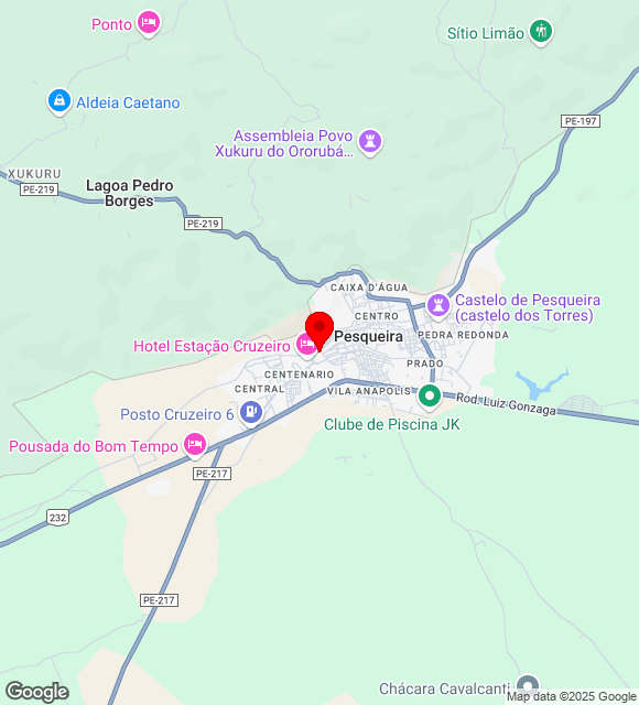 Mapa da localização
