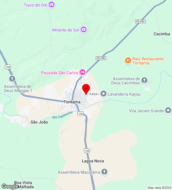 Mapa da localização