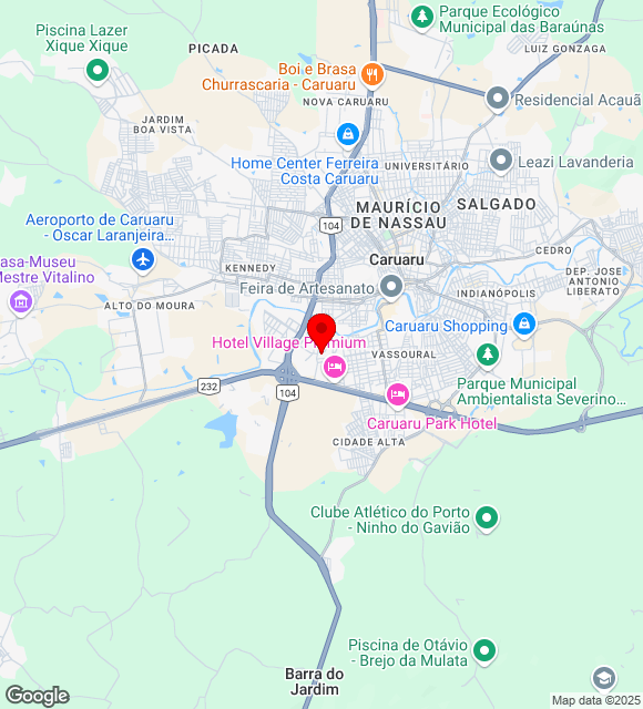Mapa da localização
