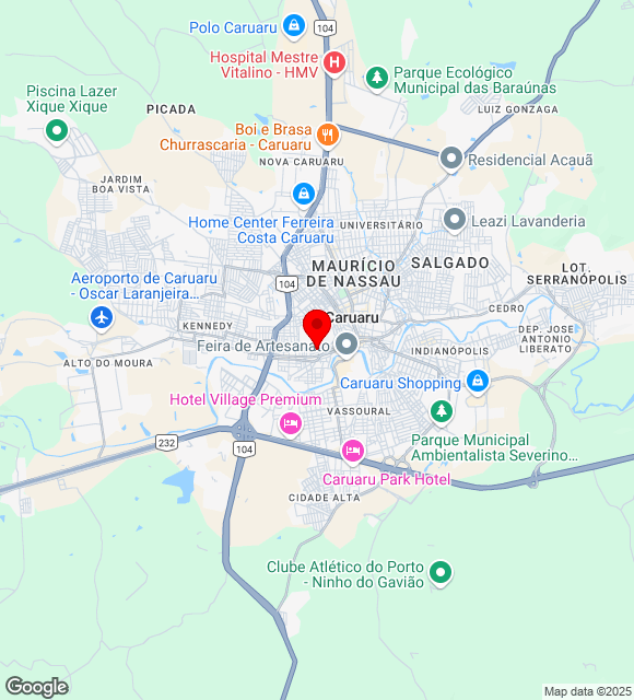 Mapa da localização