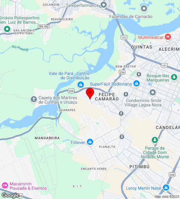 Mapa da localização