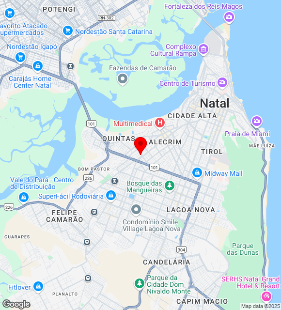 Mapa da localização