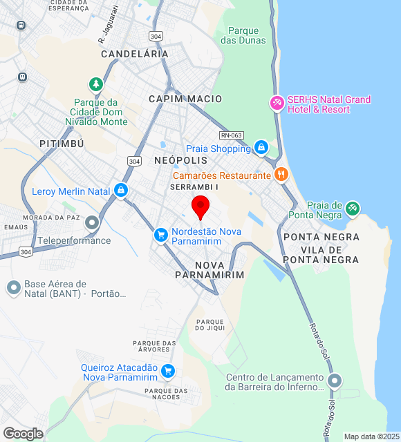 Mapa da localização