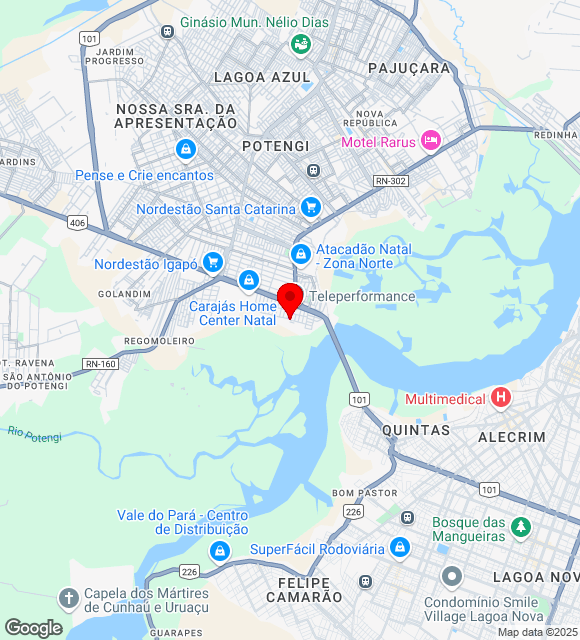 Mapa da localização