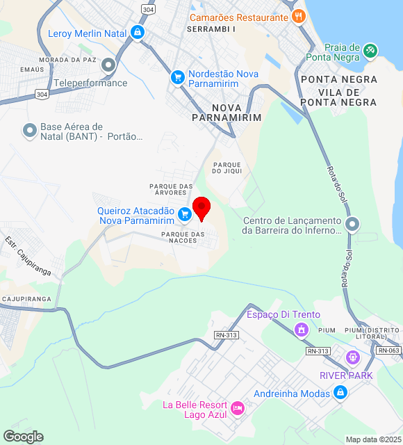 Mapa da localização