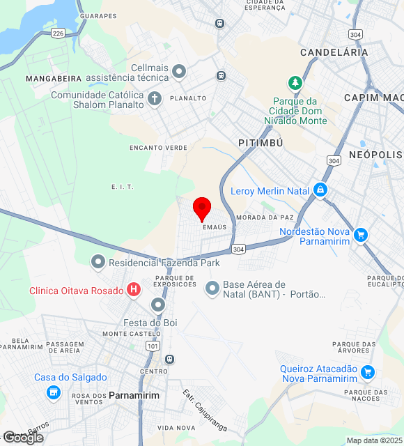 Mapa da localização