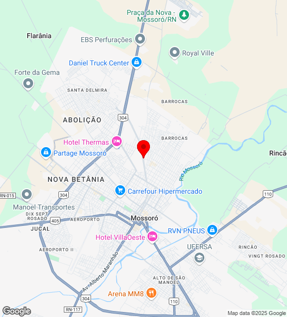 Mapa da localização