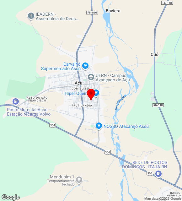 Mapa da localização