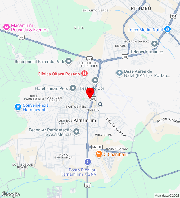 Mapa da localização