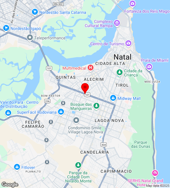 Mapa da localização