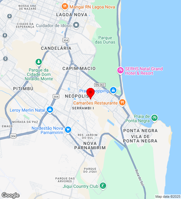 Mapa da localização