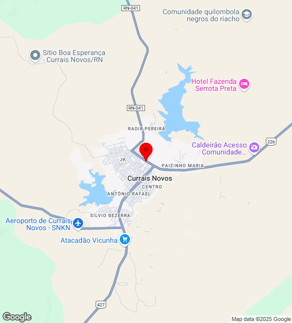 Mapa da localização