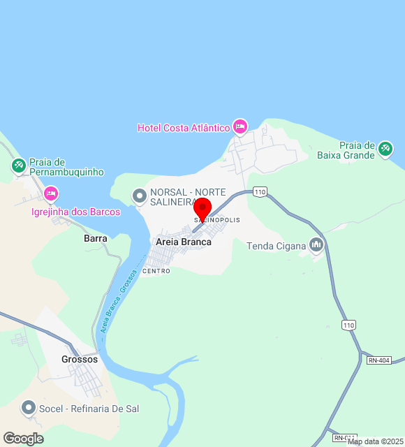 Mapa da localização