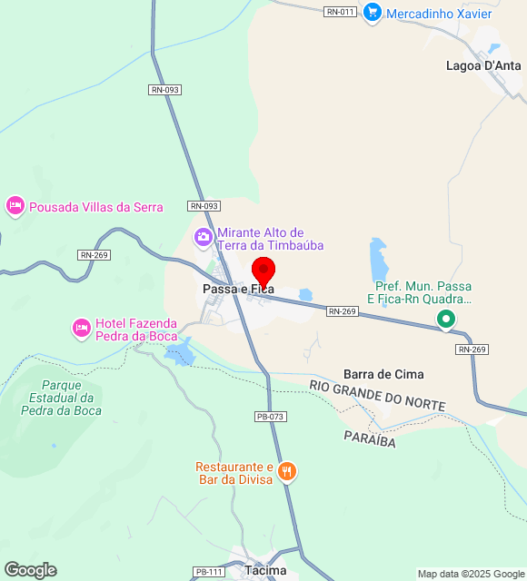 Mapa da localização