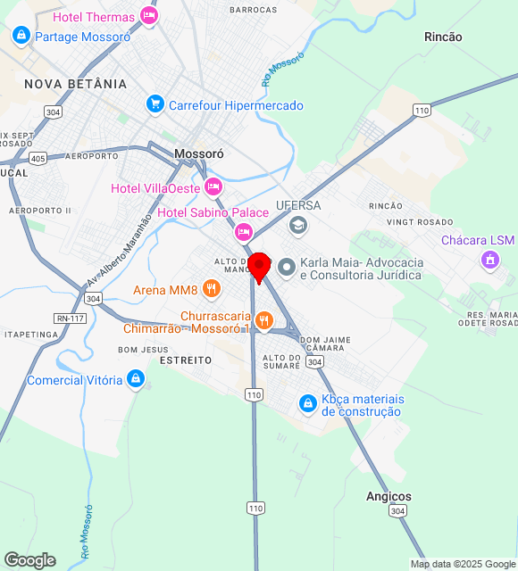 Mapa da localização