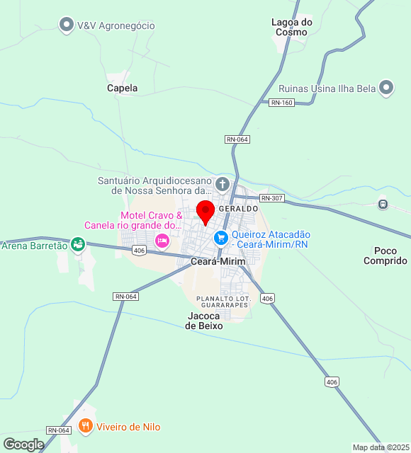 Mapa da localização