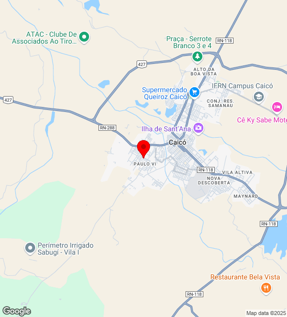 Mapa da localização