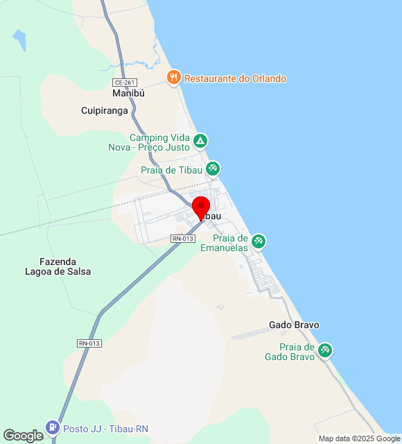 Mapa da localização