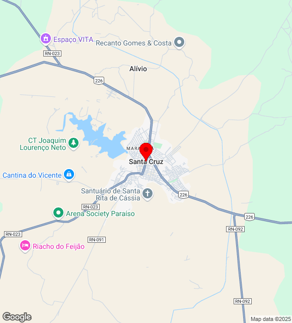 Mapa da localização