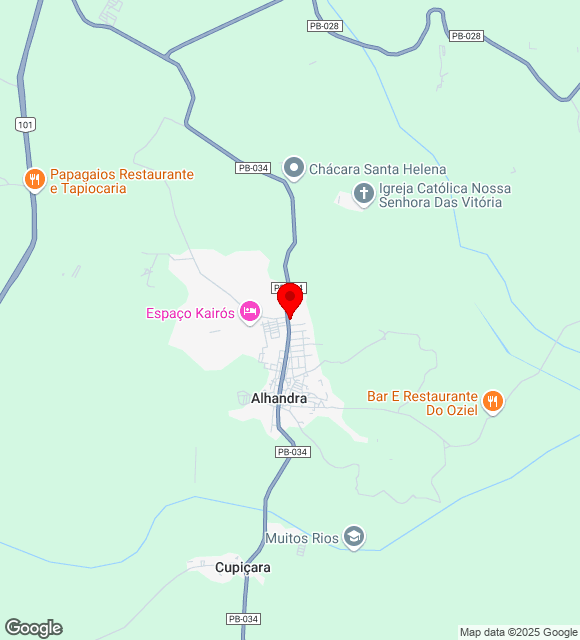 Mapa da localização