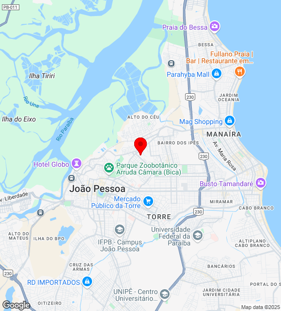 Mapa da localização