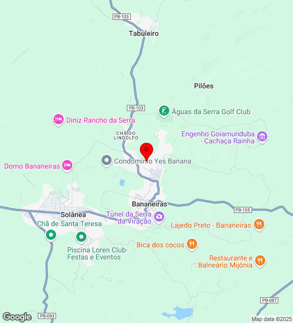 Mapa da localização