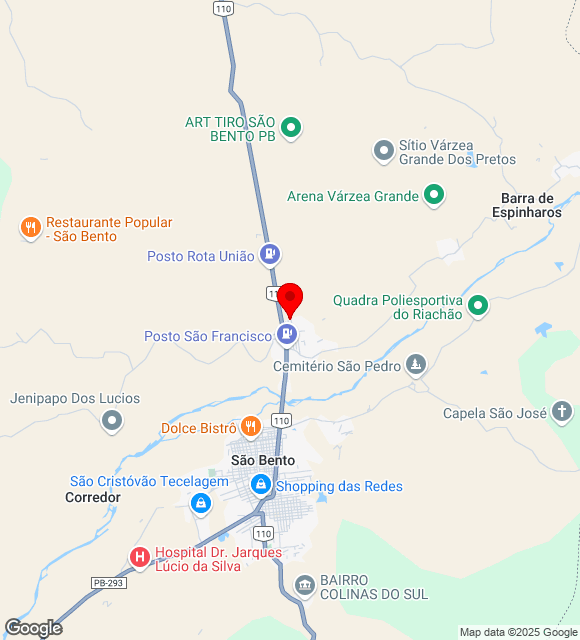 Mapa da localização