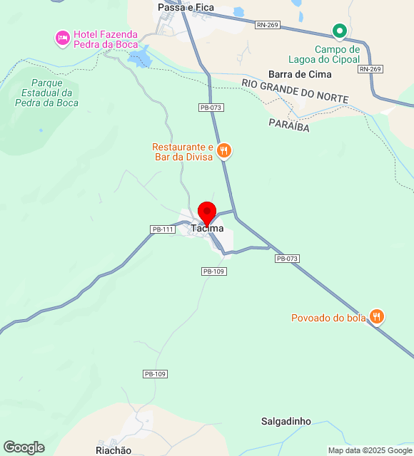 Mapa da localização