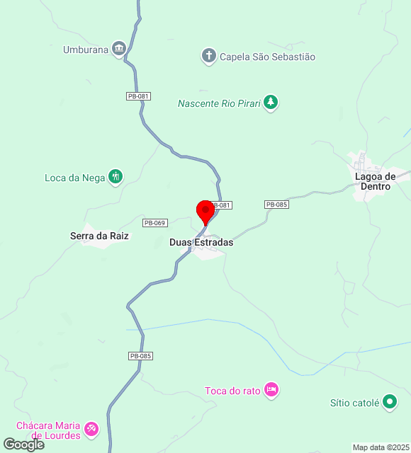 Mapa da localização