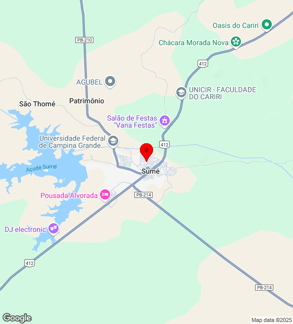 Mapa da localização