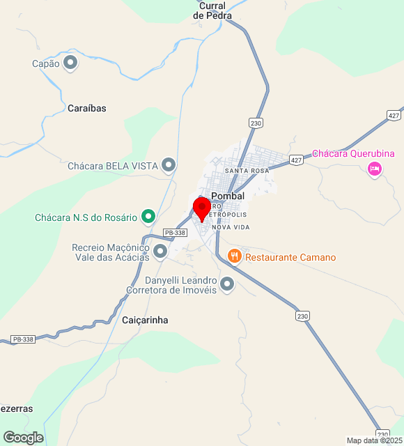 Mapa da localização