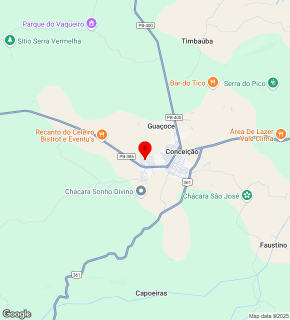 Mapa da localização