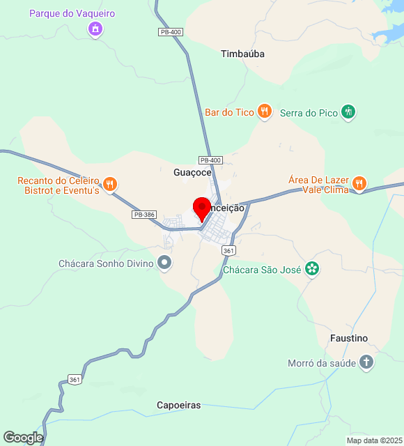 Mapa da localização