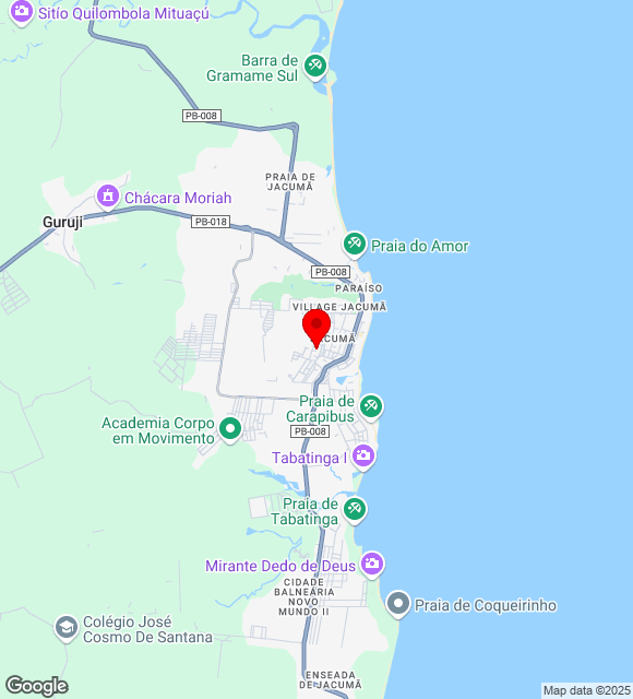 Mapa da localização