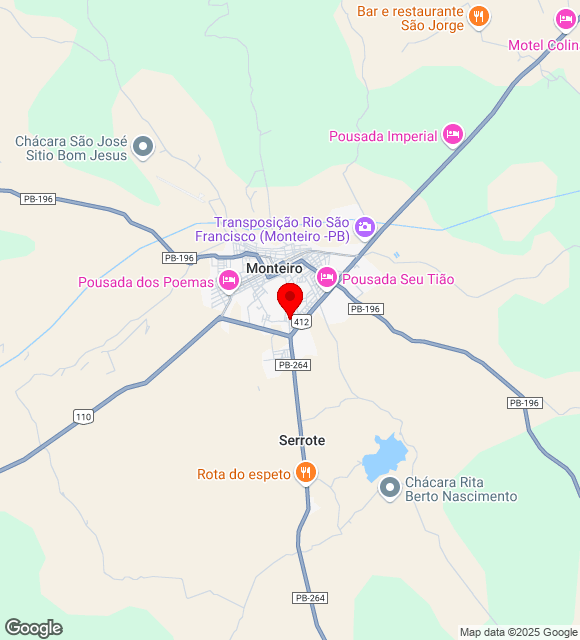 Mapa da localização