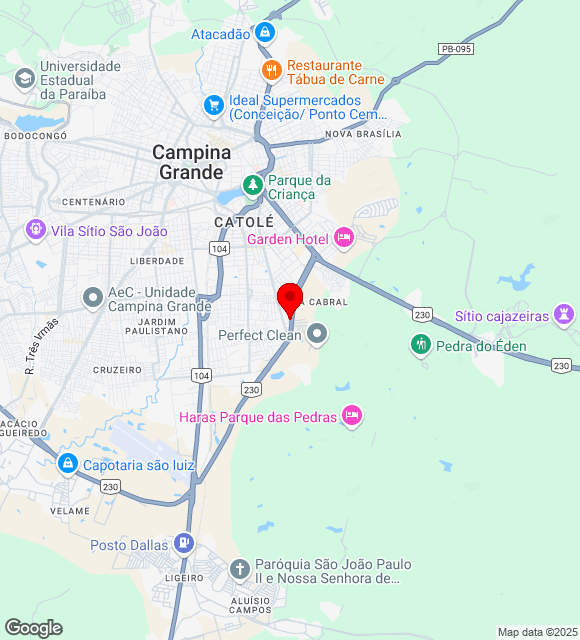Mapa da localização