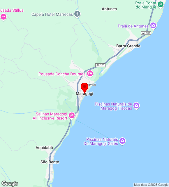 Mapa da localização