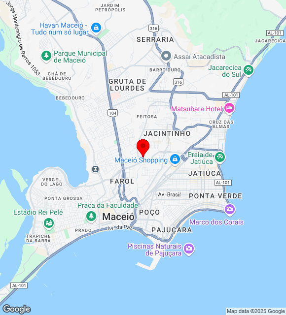 Mapa da localização