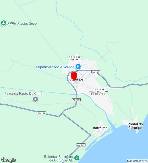 Mapa da localização
