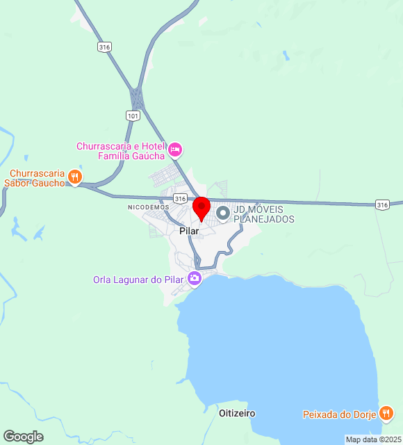 Mapa da localização