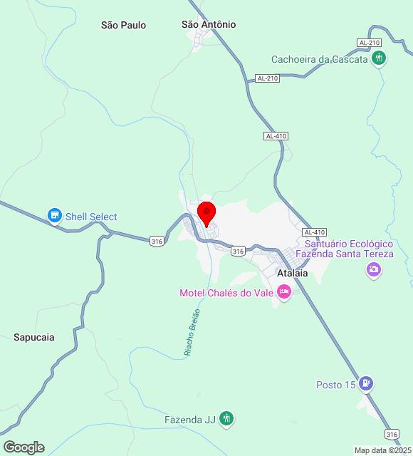 Mapa da localização