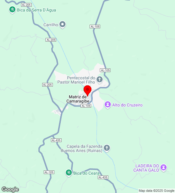 Mapa da localização