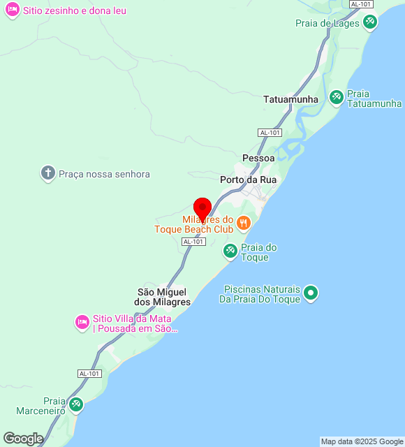 Mapa da localização