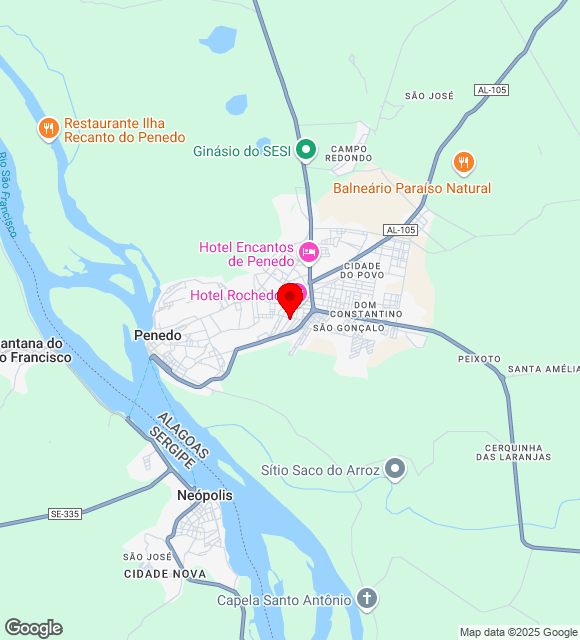 Mapa da localização