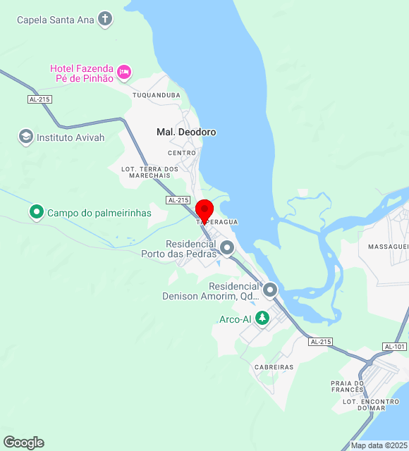 Mapa da localização