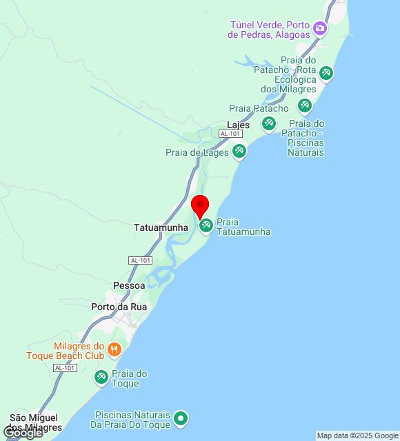 Mapa da localização