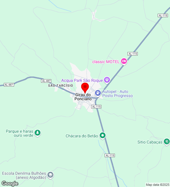 Mapa da localização