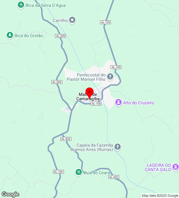 Mapa da localização