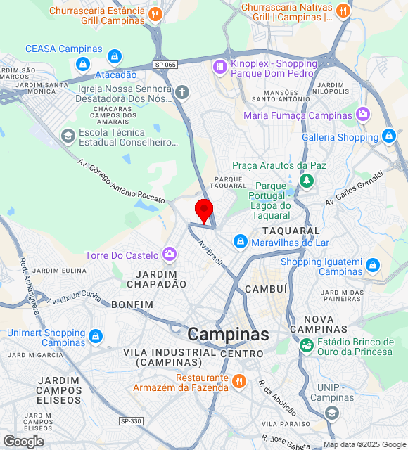 Mapa da localização