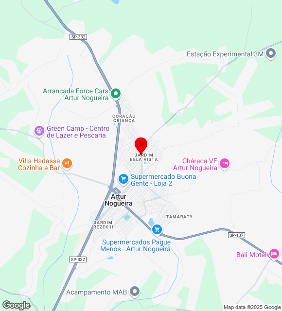 Mapa da localização